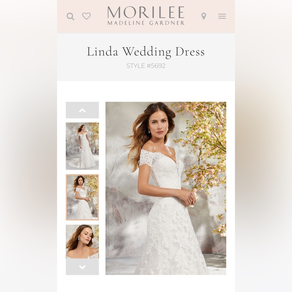Morilee Linda Discontinued Dress Size 8 Ivory Unworn